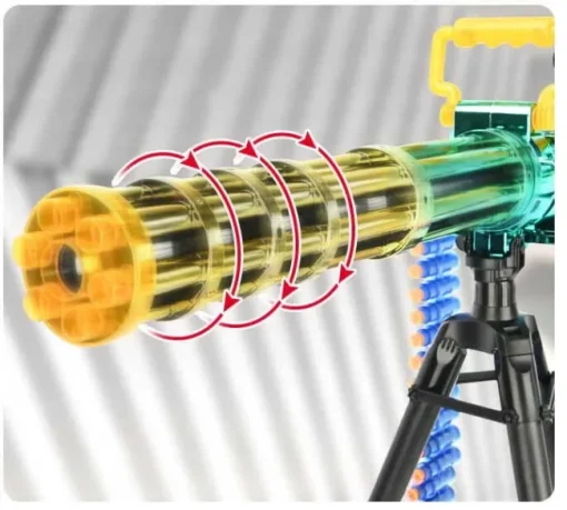 Electric Gatling Foam Darts Blaster with Tripod