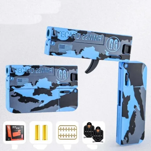 Lifecard Folding Single-Shot Pistol Dart Blaster