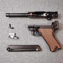 Luger P08 Shell Ejecting Laser Pistol Toy Gun