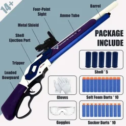 UDL M1887 Winchester Shell Ejecting Lever Action Shotgun Blaster (US Stock)