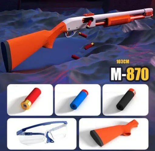 ZS M870 Shell Ejecting Shotgun Dart Blaster